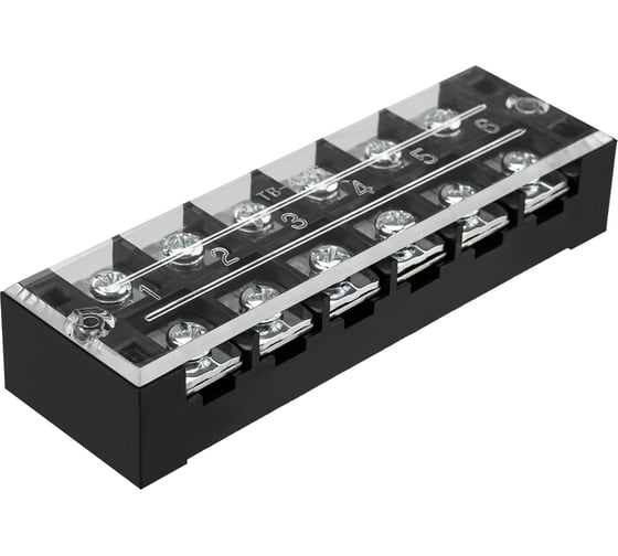 Блок зажимов клеммный REXANT БЗН ТВ-4506 4 мм2 45A 6 пар 11-2155