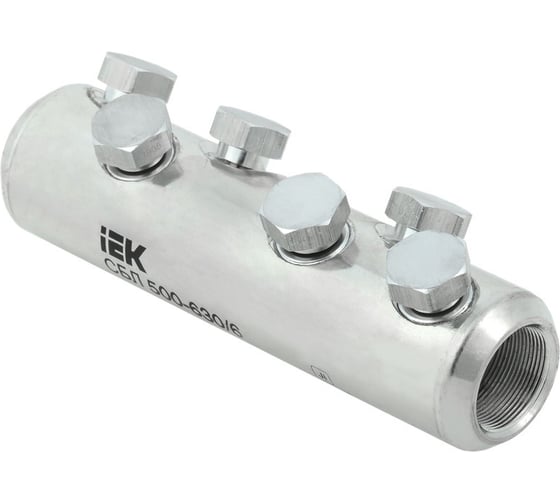 Соединитель болтовой луженый IEK СБЛ 500-630/6 35кВ UCB11-500-630-06-35-1