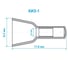 Концевые изолирующие заглушки под опрессовку Vell, КИЗ-1, 2000 шт, 1396943 3