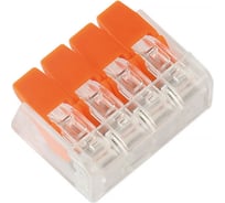 Компактная соединительная 4-х проводная клемма Smartbuy с рычажками SBE-ccwcc-4