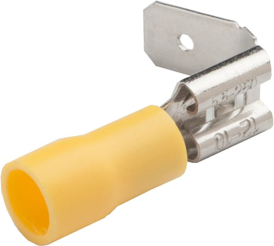 Разъем General Lighting Systems РпИо 5,5-6-0,8 (ответвительный) GRIO-5,5-6,35-50 желтый, 50 штук 476238