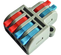 Строительно-монтажная проходная клемма Smartbuy с рычажками 2-4 полюсов 0,08-4 мм2 SBE-cwcc-2-4