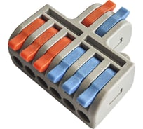 Строительно-монтажная проходная клемма Smartbuy с рычажками 2-6 полюсов 0,08-4 мм2 SBE-cwcc-2-6