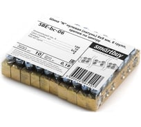 Нулевая "N" шина Smartbuy латунь 6x9мм, 6 групп, крепеж по центру SBE-bc-06
