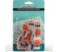 Компактная соединительная 3-х проводная клемма Smartbuy с рычажками, розничная упаковка SBE-ccwcc-3-rp