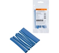 Набор трубок TDM ELECTRIC термоусаживаемых, клеевых Моноцвет-диапазон, синий SQ0548-2304