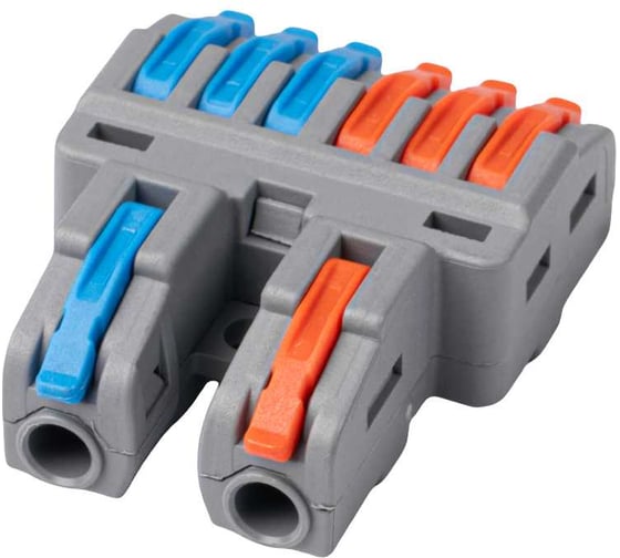 Клеммы строительно-монтажные проходные рычажные Jazzway CMK PTC-2P 4226 450V 32A 0,08-2,5(4,0) мм2 I 5074026