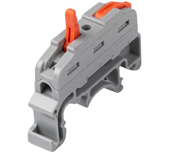 Клеммы строительно-монтажные проходные рычажные Jazzway CMK PTC-1P 4211 DIN 450V 32A 0,08-2,5(4,0) мм2 IP20 (упаковка 25 шт) 5073883