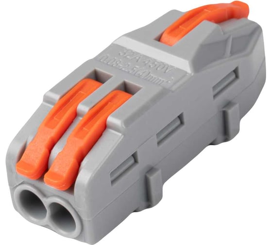 Клеммы строительно-монтажные проходные рычажные Jazzway CMK PTC-1P 4212 450V 32A 0,08-2,5(4,0) мм2 I 5073968