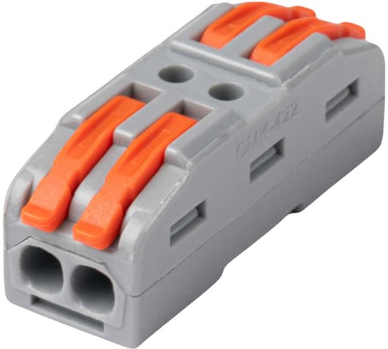 Клеммы строительно-монтажные проходные рычажные Jazzway CMK PTC-2P 4222 450V 32A 0,08-2,5(4,0) мм2 I 5073920