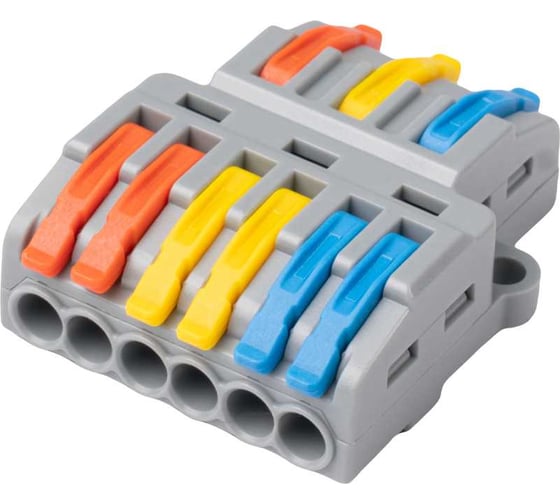 Клеммы строительно-монтажные проходные рычажные Jazzway CMK PTC-3P 4236 450V 32A 0,08-2,5(4,0) мм2 I 5074040