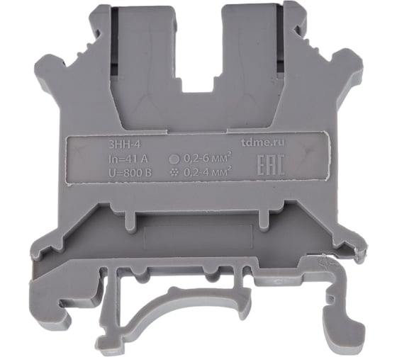 Наборный зажим TDM ELECTRIC ЗНН-4мм2 41А серый (Ph-C UK-4N) SQ0803-1102