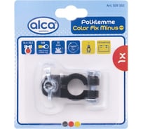 Клемма для АКБ Alca минус, под барашек свинец черная в блистере 509350