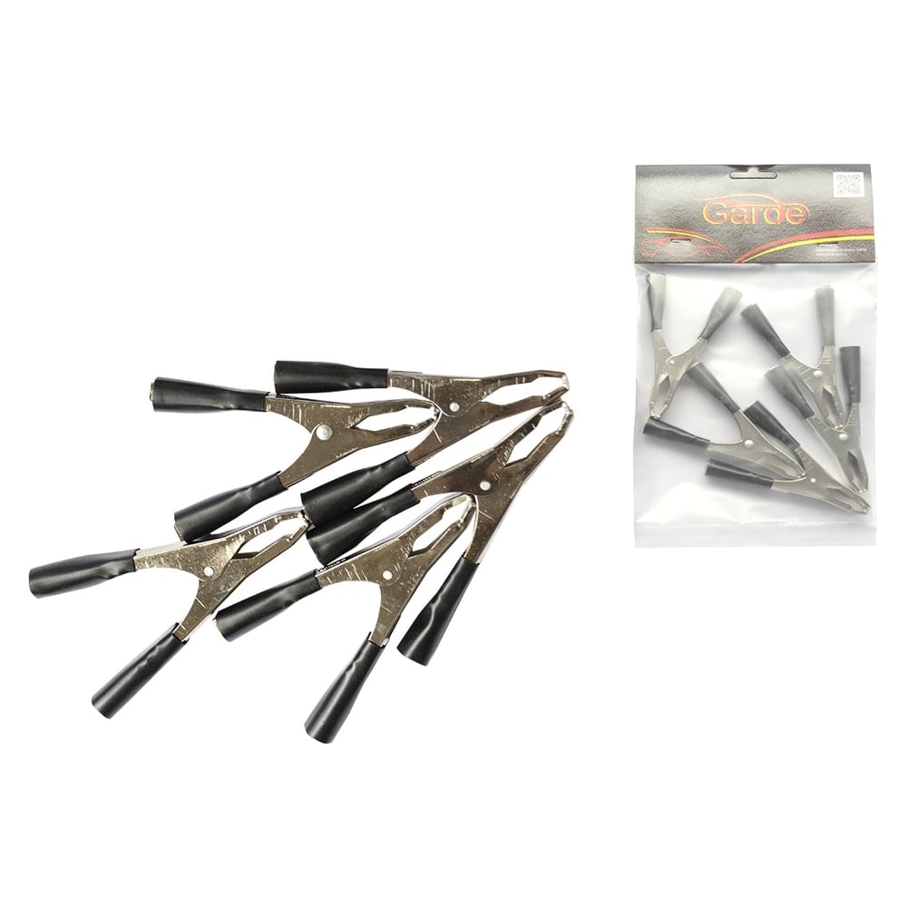 Клемма-зажим крокодил Garde 50А L-90мм черный G5090B - выгодная цена ...