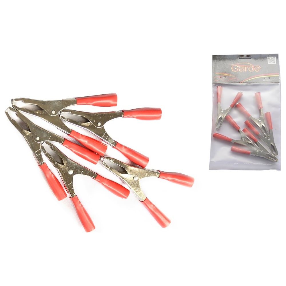 Клемма-зажим крокодил Garde 50А L-90мм красный G5090R - выгодная цена ...