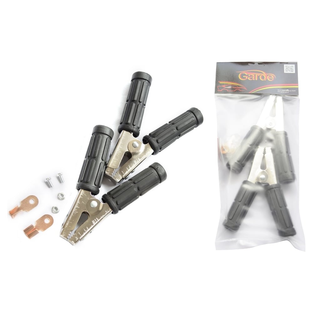 Клемма-зажим крокодил Garde 800А L-155мм черный G8155B - выгодная цена ...