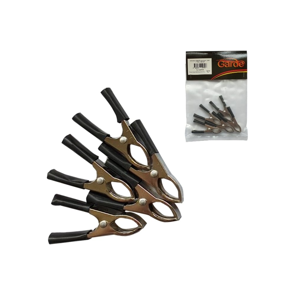 Клемма-зажим крокодил Garde 30А L-70мм черный G3070B - выгодная цена ...