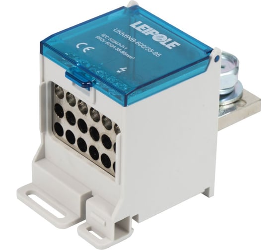 Распределительный блок (коробка) Leipole 400А 690В на DIN-рейку UKK6N-400/25-70/18x16 5012.086