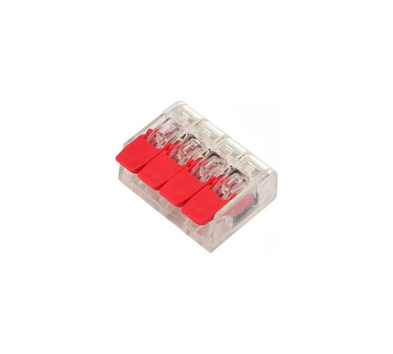 Соединитель клеммный RIPO PCT-414 (аналог 221-414) 4 контакта 008-400031