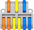 Клемма монтажная разветвительная 3-х полюсная MasterProf 9 x 0,08-(2,5)4,0 кв.мм, рычажная ЭТ.010143 1