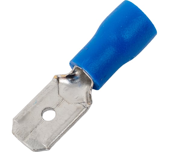 Разъём DORI плоский изолированный штекер 6,3 мм 1,5-2,5 мм2 РПИп 100 шт 44628 1