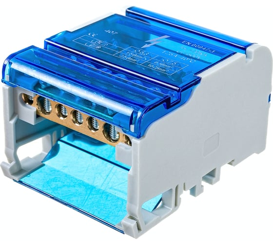 Шина на DIN-рейку в корпусе (кросс-модуль) STEKKER 4x7 3L+PEN LD505-407 39683