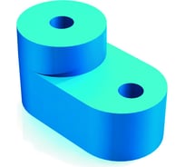 Угловой изолятор для установки нулевой шины DEKraft ИУ-101 синий 32253DEK