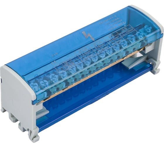 Шины на DIN-рейку STEKKER в корпусе (кросс-модуль) 2x15 L+PEN LD505-215 39682