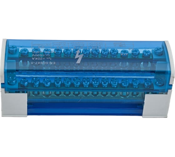 Шины на DIN-рейку STEKKER в корпусе (кросс-модуль) 2x15 L+PEN LD505-215 39682