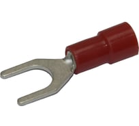 Вилочный изолированный наконечник KLR RNE-515 с нейлоновой манжетой Красный НУ=100шт 6600515