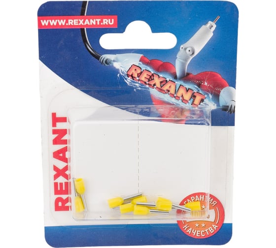 Штыревой втулочный изолированный наконечник REXANT F-8 мм 1 мм2 НШВи 1.0-8 красный 10 шт 06-0405-A 1