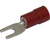 Вилочный изолированный наконечник KLR RNE-510 с нейлоновой манжетой Красный НУ=100шт 6600510