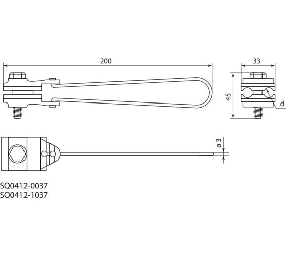 Анкерный зажим TDM ЗАБ 2/16-35 SO 157.1 розничная упаковка SQ0412-1037