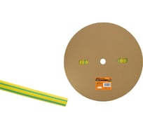 Термоусадочная трубка TDM ELECTRIC ТУТнг 10/5 желто-зеленая (100 метров/ролл) SQ0518-0017