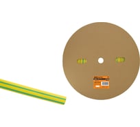 Термоусадочная трубка TDM ELECTRIC ТУТнг 12/6 желто-зеленая (100 метров/ролл) SQ0518-0024