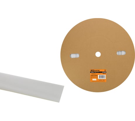 Термоусадочная трубка TDM ELECTRIC ТУТнг 16/8 белая (100 метров/ролл) SQ0518-0036