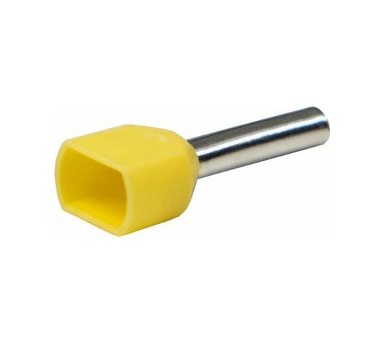 Наконечник-гильза НГИ2 General Lighting Systems GNGI-E2-2x1-10 желтый с напылением 475766