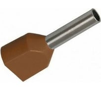 Наконечник-гильза НГИ2 General Lighting Systems GNGI-E2-2x1.5-8 коричневый с напылением 475767