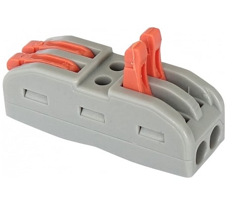 Универсальная клемма General Lighting Systems GTER5-02 монтажная, 2-проводная, двусторонняя 800484