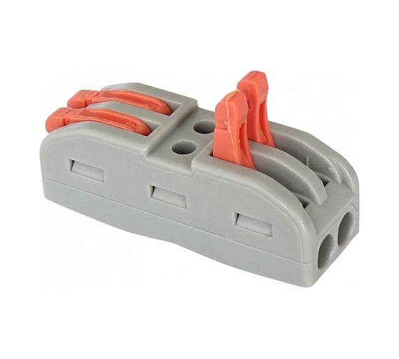 Универсальная клемма General Lighting Systems GTER5-02 монтажная, 2-проводная, двусторонняя 800484