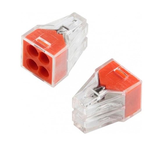 Строительно-монтажная клемма General Lighting Systems GTER6-04 СМК 4-проводная 0.75-2.5 мм2 800488 1