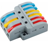 Разветвительная клемма универсальная монтажная, 3х6 проводов, General Lighting Systems GTER7-36, упаковка, 30 шт, 800497