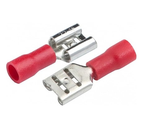 Разъем General Lighting Systems РпИм 125-250 плоский "мама" GRIM-125-74 красный с напылением 475727