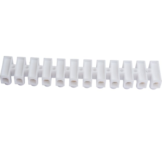 Клеммная винтовая колодка STEKKER, линейка 12 штук, полипропилен, LD226-6A DIY 39895