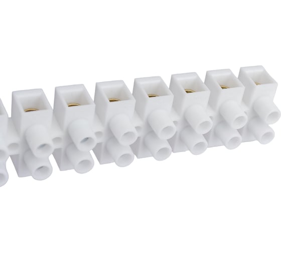 Клеммная винтовая колодка STEKKER, линейка 12 штук, полипропилен, LD226-10A DIY 39893