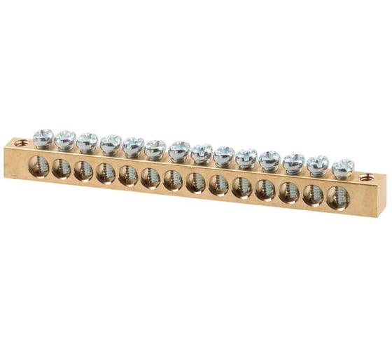 Нулевая N шина TDM ELECTRIC 6х9мм 14/2 (14групп/крепеж по краям) SQ0801-0003
