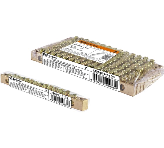Нулевая N шина TDM ELECTRIC 6х9мм 14/2 (14групп/крепеж по краям) индивидуальный стикер SQ0801-0103