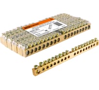 Нулевая N шина TDM ELECTRIC 8х12мм 18/1 (18 групп/крепеж по центру) SQ0801-0053
