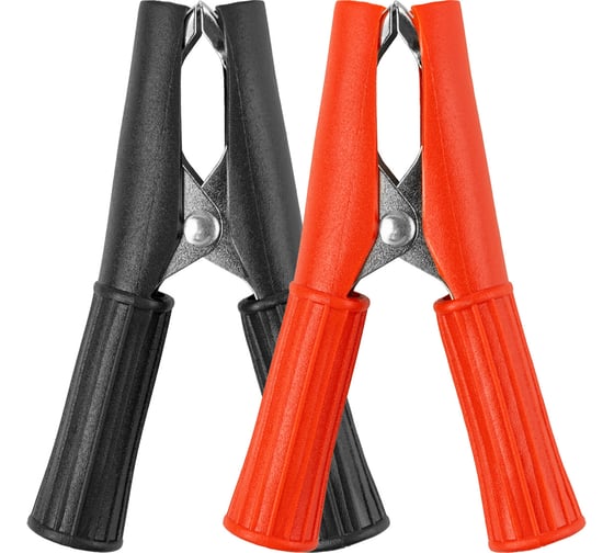 Зажим крокодил TDM ELECTRIC ЗКИ 30А 75мм в изоляции красный/черный (1шт+1шт) SQ0541-0024