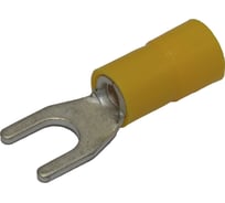 Вилочный изолированный наконечник KLR RNE-506 с нейлоновой манжетой Желтый НУ=100шт 6700506
